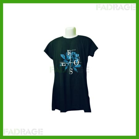 Women Printed Round Neck Pure Cotton  t shirt